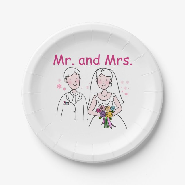 The Wedding (C) Paper Plate (Front)