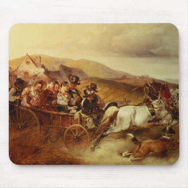 The Wedding Cart Mouse Mat (Front)