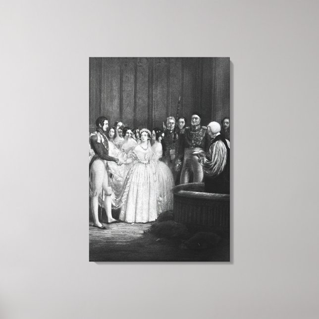 The wedding ceremony canvas print (Front)