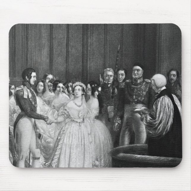 The wedding ceremony mouse mat (Front)