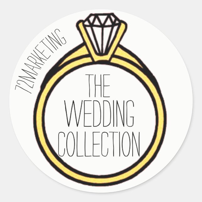 The Wedding Collection Ring I do Sticker (Front)