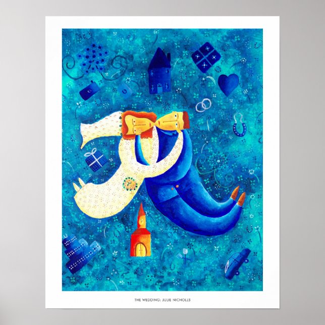The Wedding Contemporary Painting Art Print (Front)