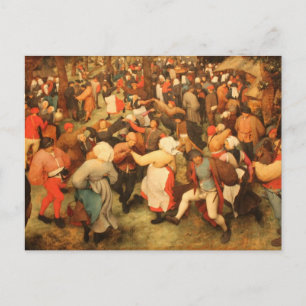 The Wedding Dance - 1566 Postcard