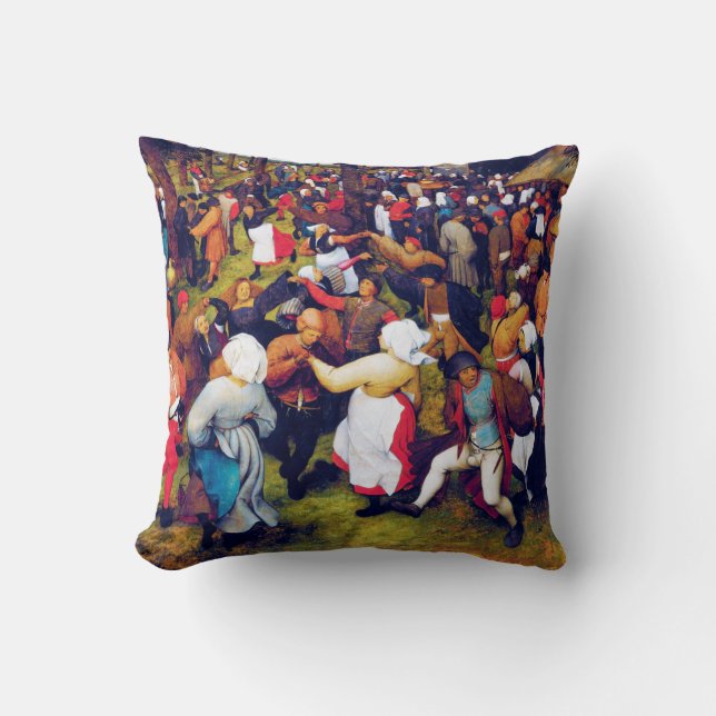 The Wedding Dance, Pieter Bruegel Cushion (Front)