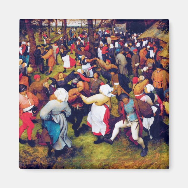 The Wedding Dance, Pieter Bruegel Magnet (Front)