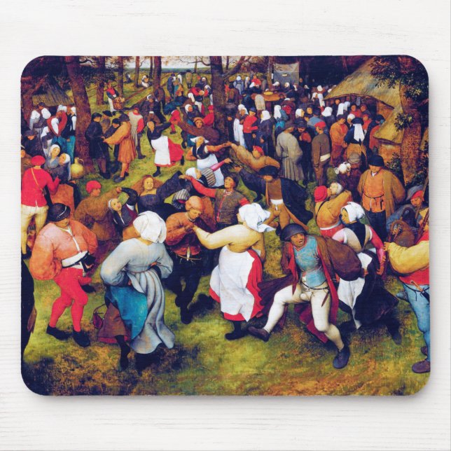 The Wedding Dance, Pieter Bruegel Mouse Mat (Front)