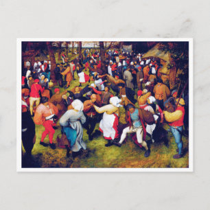 The Wedding Dance, Pieter Bruegel Postcard