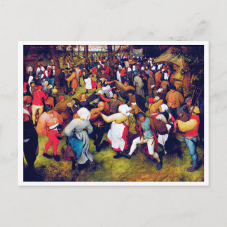 The Wedding Dance, Pieter Bruegel Postcard