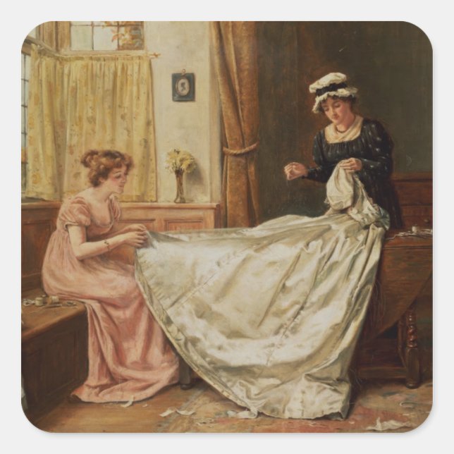 The Wedding Dress Square Sticker (Front)