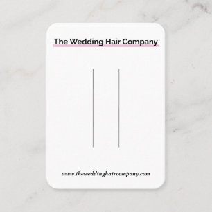 The Wedding Hair Company Business Card