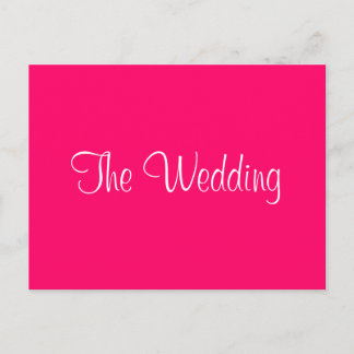 "The Wedding" invitation Postcard