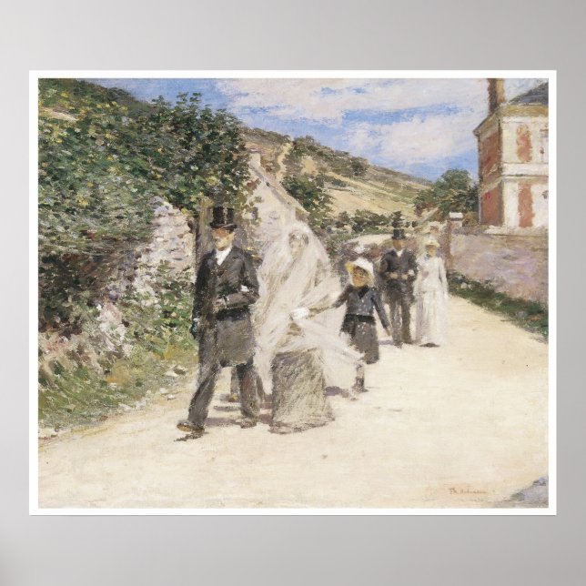 The Wedding March, 1892 Theodore Robinson Poster (Front)