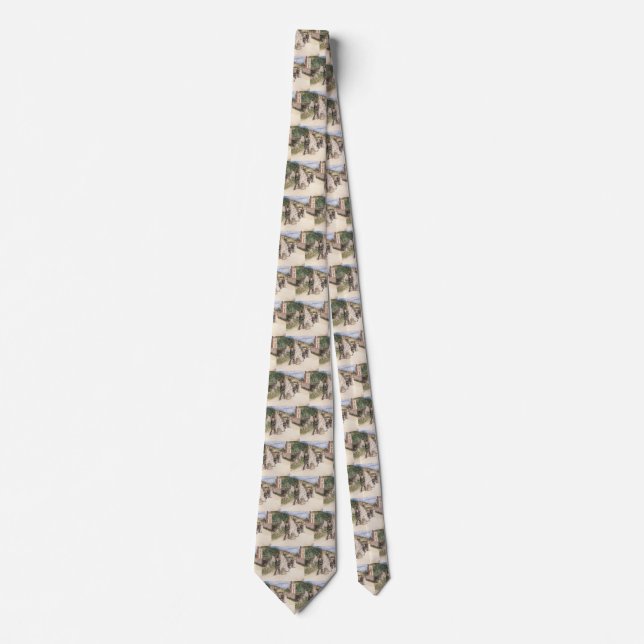 The Wedding March by Robinson, Vintage Newlyweds Tie (Front)