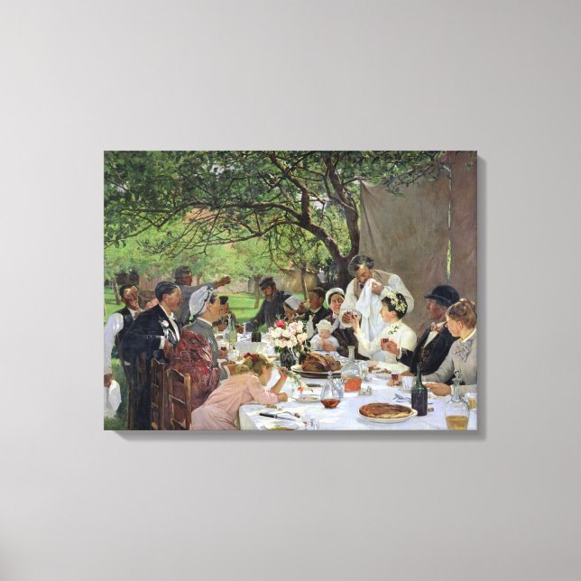 The Wedding Meal at Yport, 1886 Canvas Print (Front)