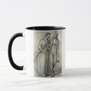 The Wedding Morning - The departure, c.1846 Mug
