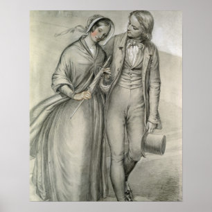 The Wedding Morning - The departure, c.1846 Poster