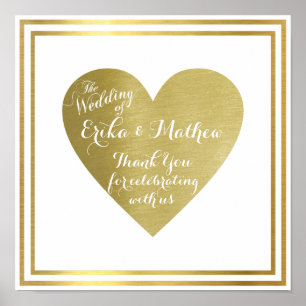 the wedding of (couple names), reception love poster