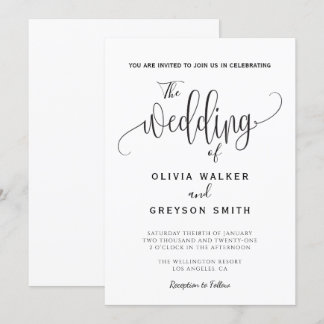 The Wedding of Invitation
