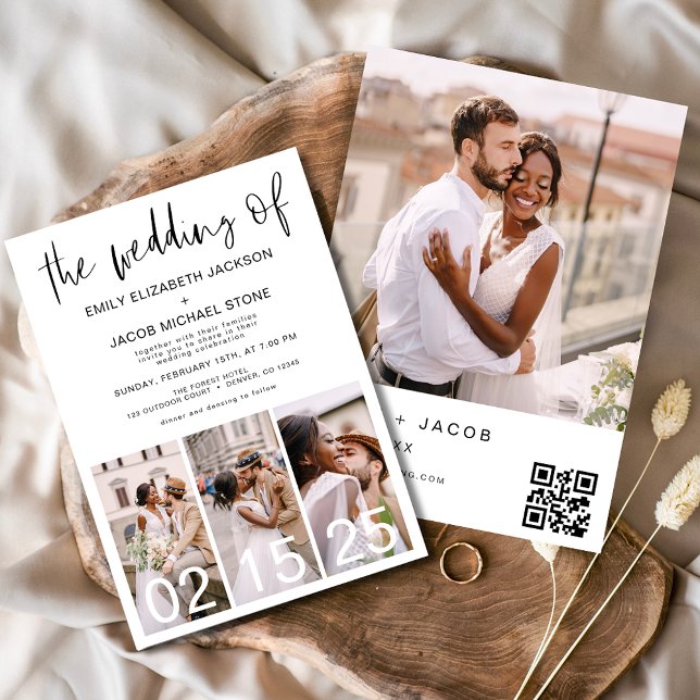 The Wedding of Minimalist QR code Simple Invitation (Creator Uploaded)
