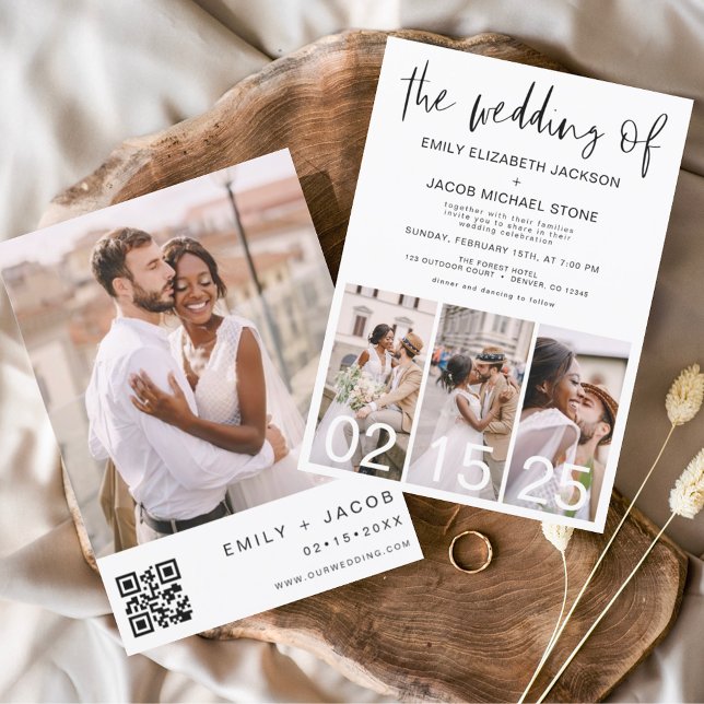 The Wedding of Minimalist QR code Simple Invitation (Creator Uploaded)