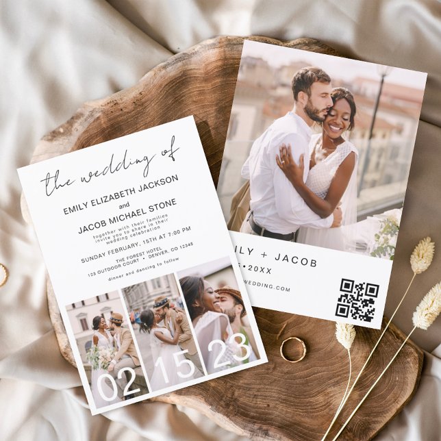The Wedding of Minimalist QR code Simple Invitation (Creator Uploaded)