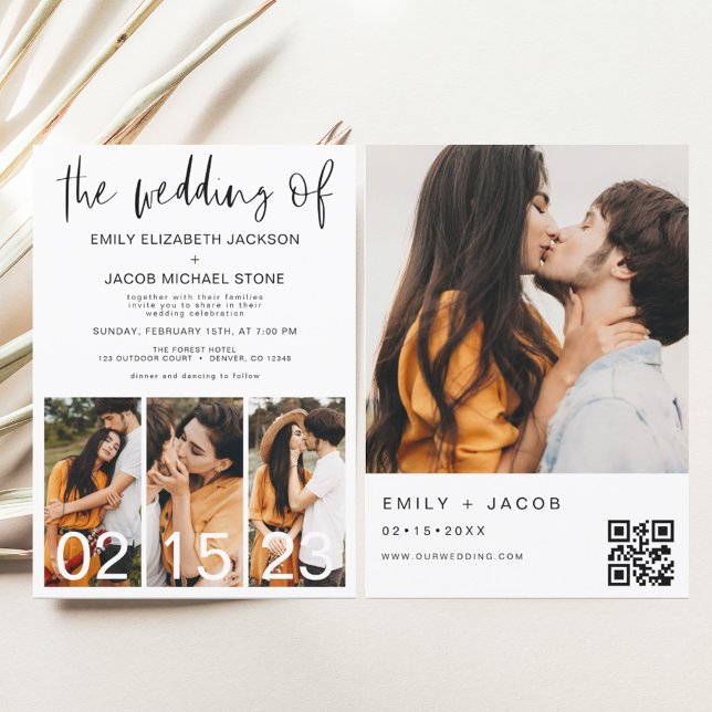 The Wedding of Minimalist QR code Simple Invitation (Creator Uploaded)