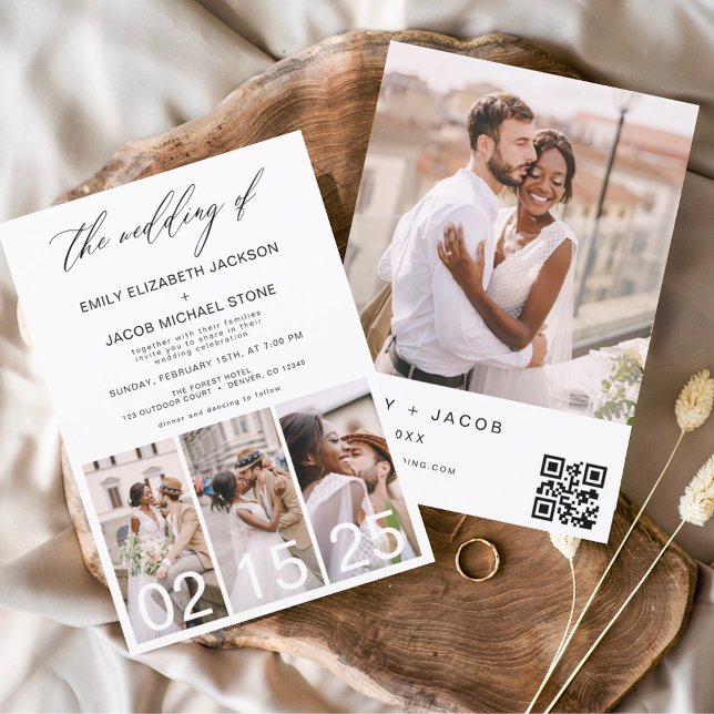 The Wedding of Minimalist QR code Simple Invitation (Creator Uploaded)