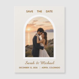 The Wedding of' Modern Arch Photo Save the Date