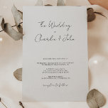 The Wedding of Modern Farmhouse Wedding Invitation<br><div class="desc">The Wedding of Modern Farmhouse Wedding Invitation</div>