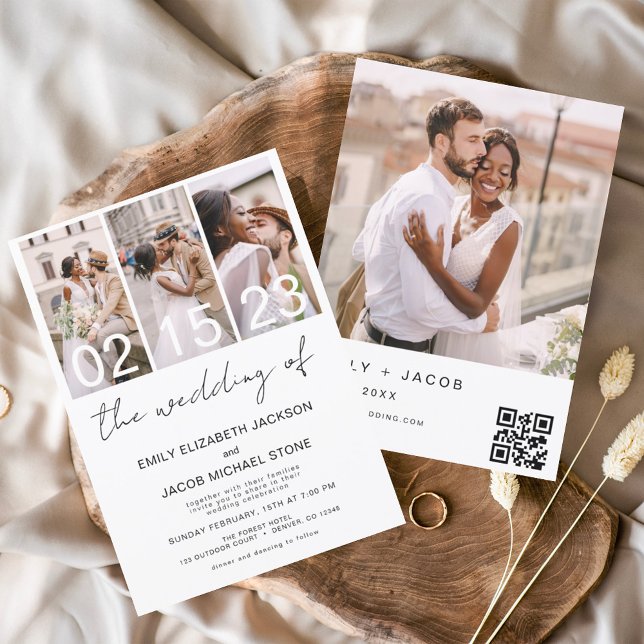 The Wedding of Photo QR code Wedding  Invitation (Creator Uploaded)