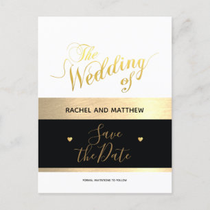 the wedding of / save-the-date announcement postcard
