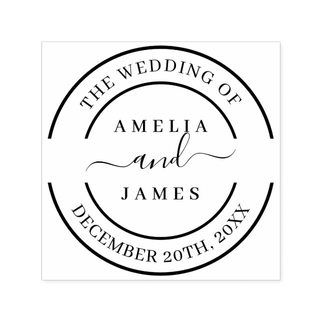 The Wedding of Self-ink Wedding Stamp (Design)
