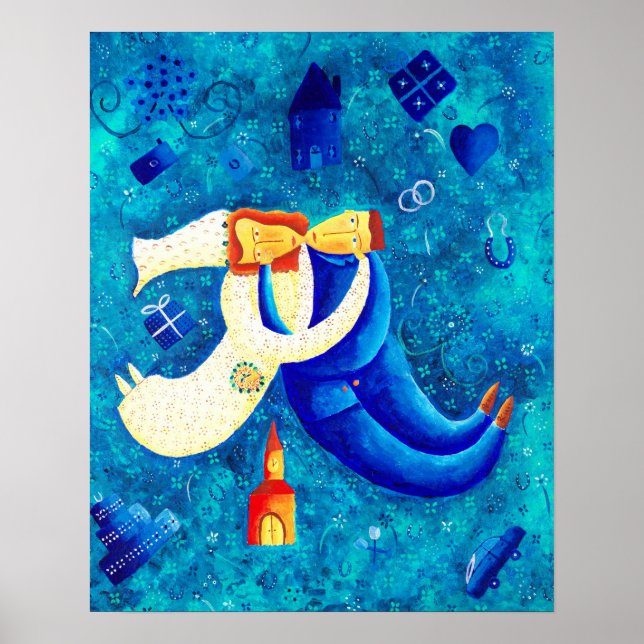 The Wedding Painting Contemporary Art Print (Front)