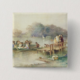 The Wedding Party 15 Cm Square Badge