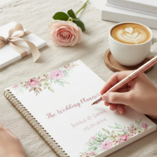 The Wedding Planner, Elegant Floral Sophisticated Planner
