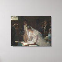 The Wedding Register (by Edmund Blair Leighton)