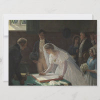 The Wedding Register (by Edmund Blair Leighton)