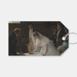 The Wedding Register (by Edmund Blair Leighton) Gift Tags