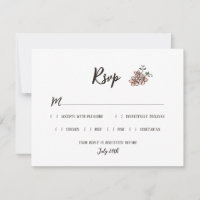 The Wedding Sign Says Rustic Doodle Floral