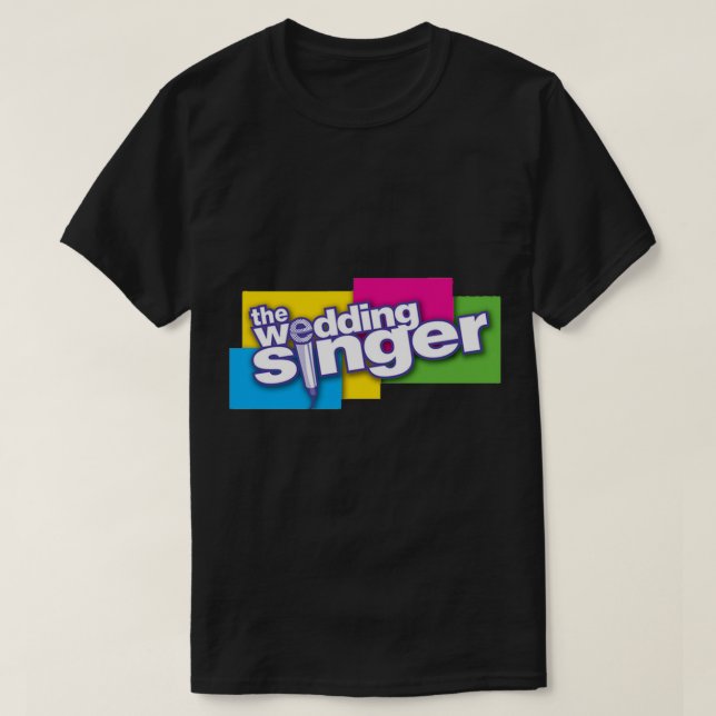 The Wedding Singer - A Musical Comedy Sticker T-Shirt (Design Front)