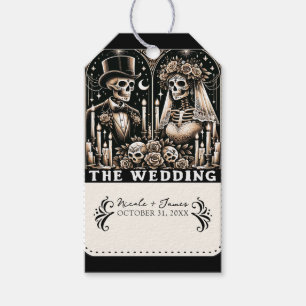 THE WEDDING Tarot Skeletons Bride & Groom Gift Tags