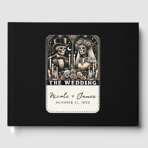 THE WEDDING Tarot Skeletons Bride & Groom Guest Book