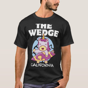 THE WEDGE CALIFORNIA Vintage Surf Retro Unicorn Su T-Shirt