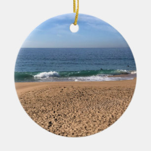 The Wedge, Newport Beach, California Ceramic Tree Decoration