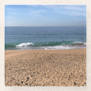The Wedge, Newport Beach, California Glass Coaster