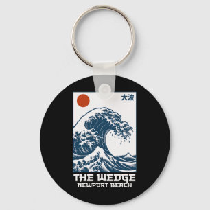 The Wedge Surf Spot Newport Beach Surfing Great Wa Key Ring