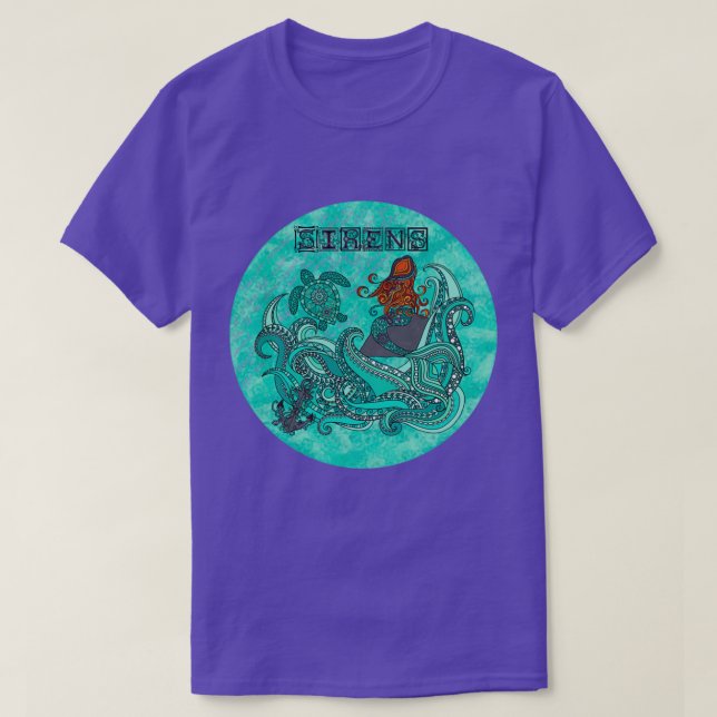 The Weepies quotSirensquot inspired mosaic doodle T-Shirt (Design Front)
