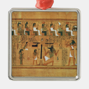 The Weighing of Heart against the Feather of Metal Tree Decoration