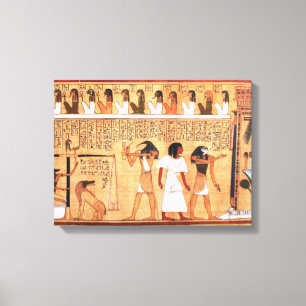 The Weighing Of The Heart Against Maat's Feather Canvas Print