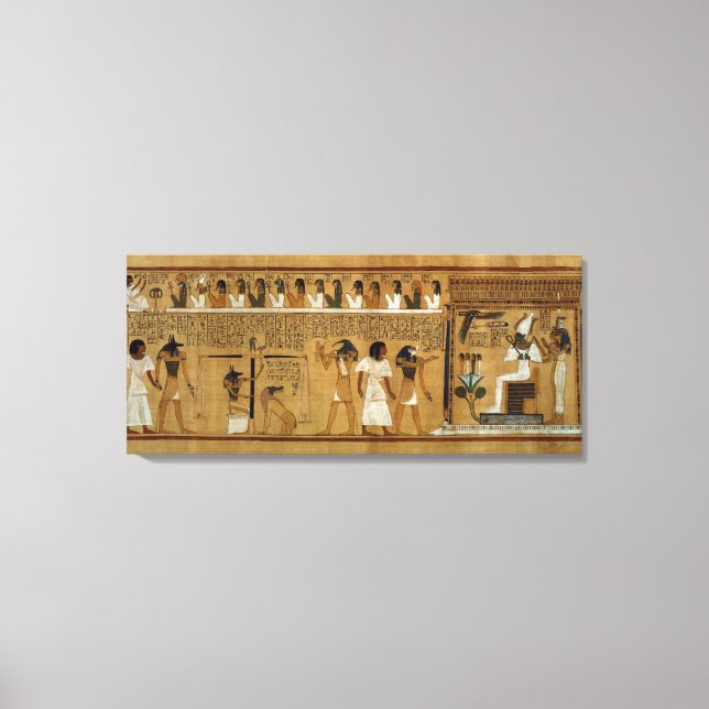 The Weighing of the Heart against Maat's Feather Canvas Print (Front)
